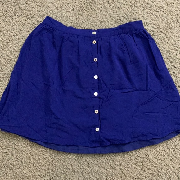 Forever 21 Blue Skater Skirt, Large - Picture 1 of 4